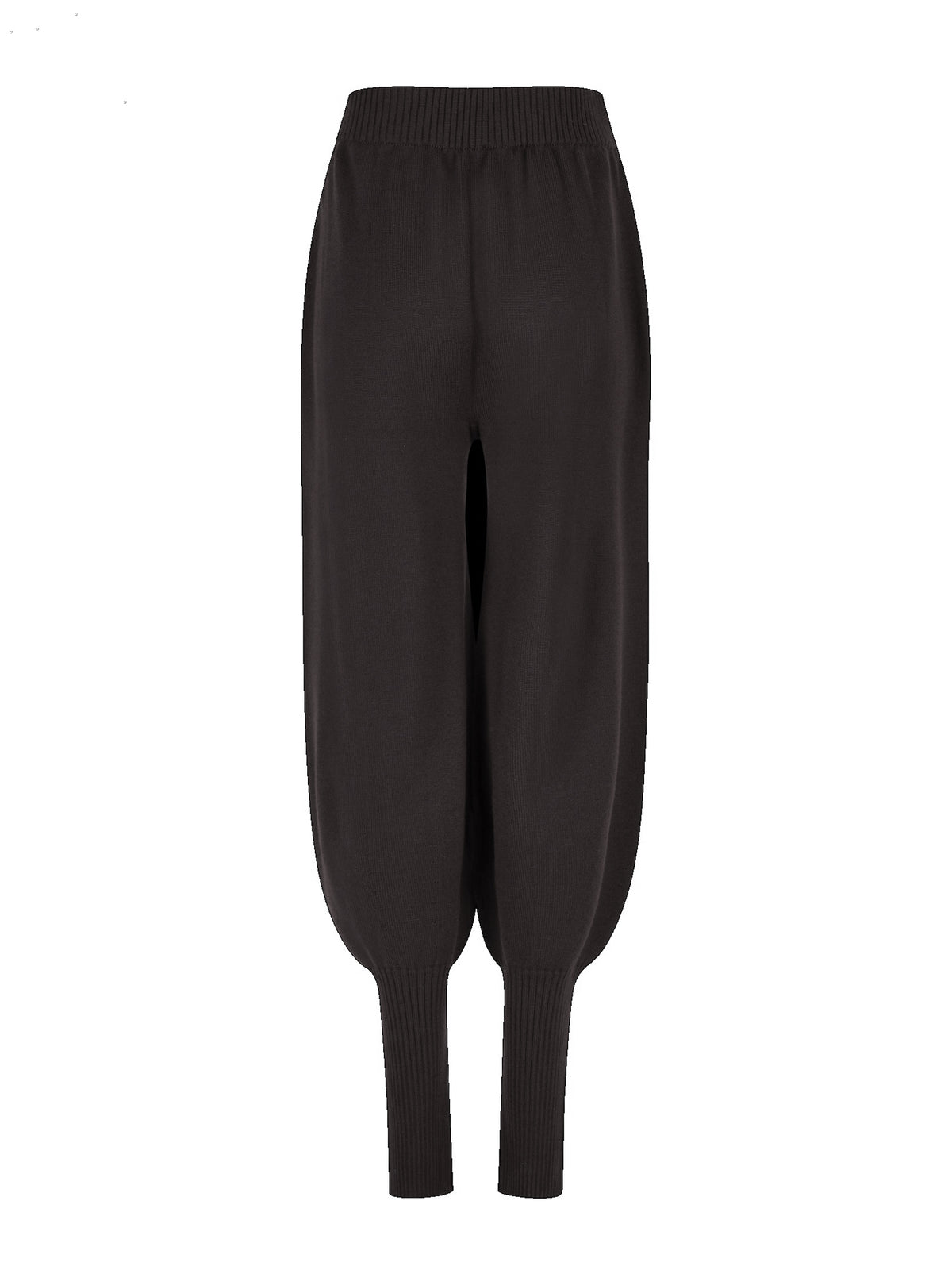 Strick-Hose mit Bundfalten