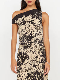 Seidenkleid mit Blumenprint - Tempel Hamburg
