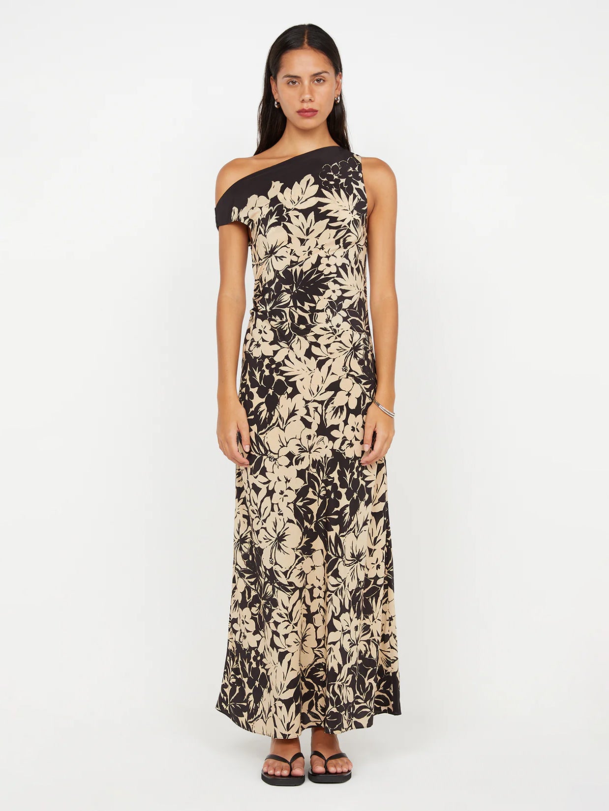 Seidenkleid mit Blumenprint - Tempel Hamburg
