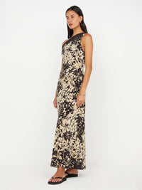 Seidenkleid mit Blumenprint - Tempel Hamburg