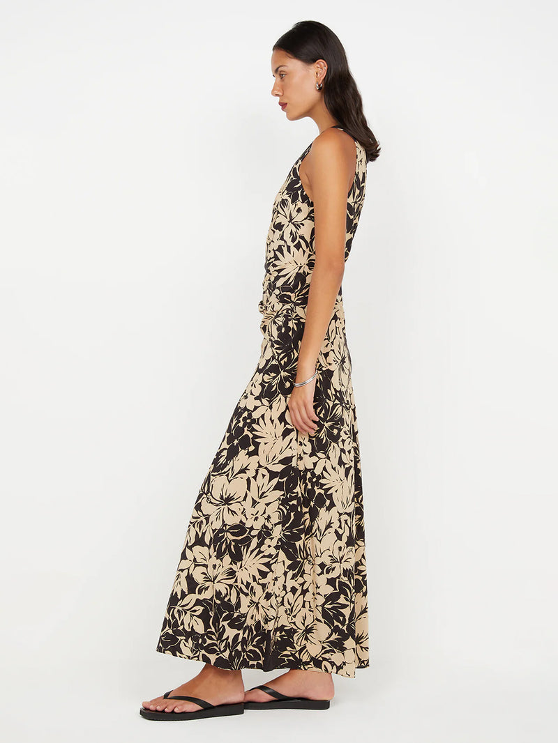 Seidenkleid mit Blumenprint - Tempel Hamburg