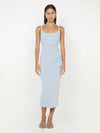 Midikleid in  Dusty Blue - Tempel Hamburg