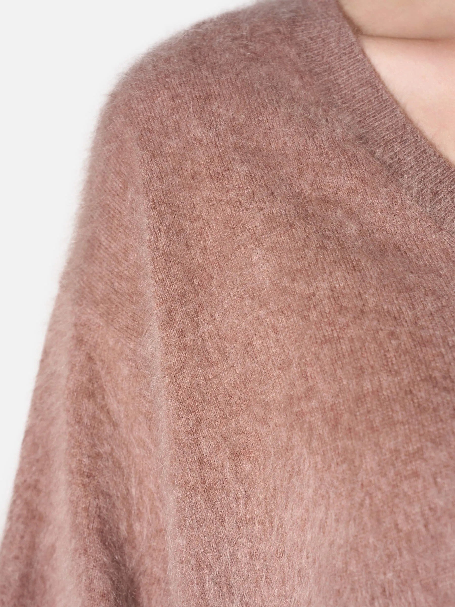 Pullover aus gebrushter Wolle