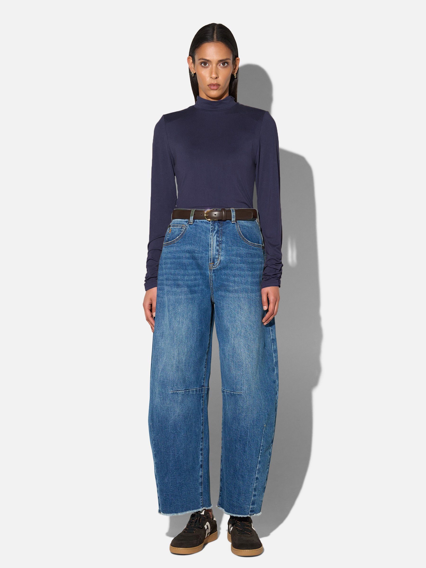 T-Shirt mit Turtleneck