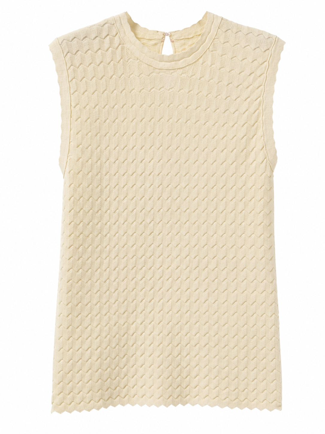 Stricktop mit 3D-Zickzackmuster - Tempel Hamburg