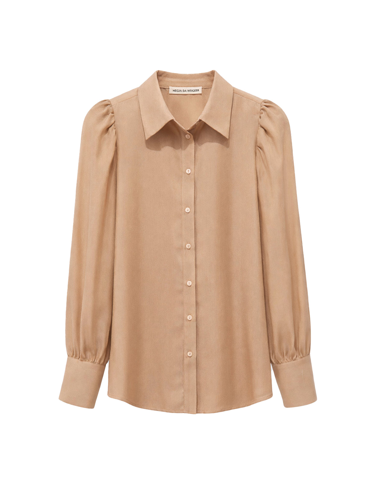 Seidenbluse mit leichtem Keulenarm - Tempel Hamburg