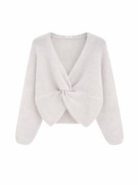 Pullover mit Knotendetail in vielen Farben - Tempel Hamburg