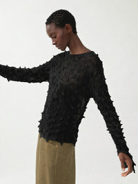 Entspanntes Strickoberteil mit stacheliger Textur - Tempel Hamburg