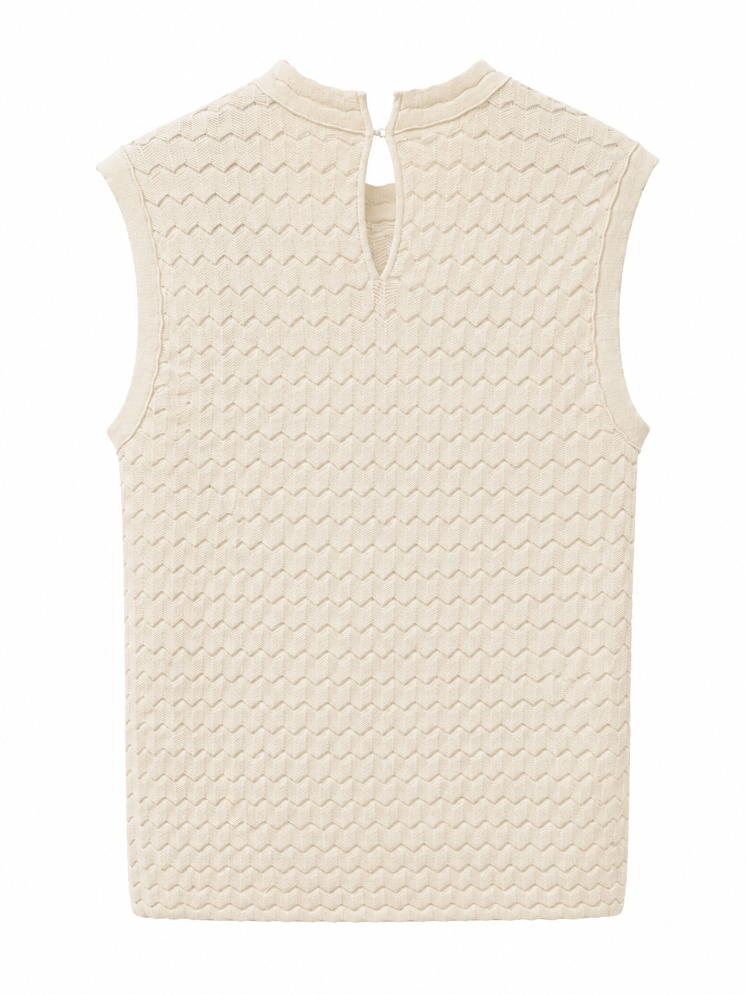 Stricktop mit 3D-Zickzackmuster - Tempel Hamburg