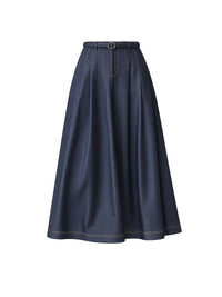 Midi-Jeansrock