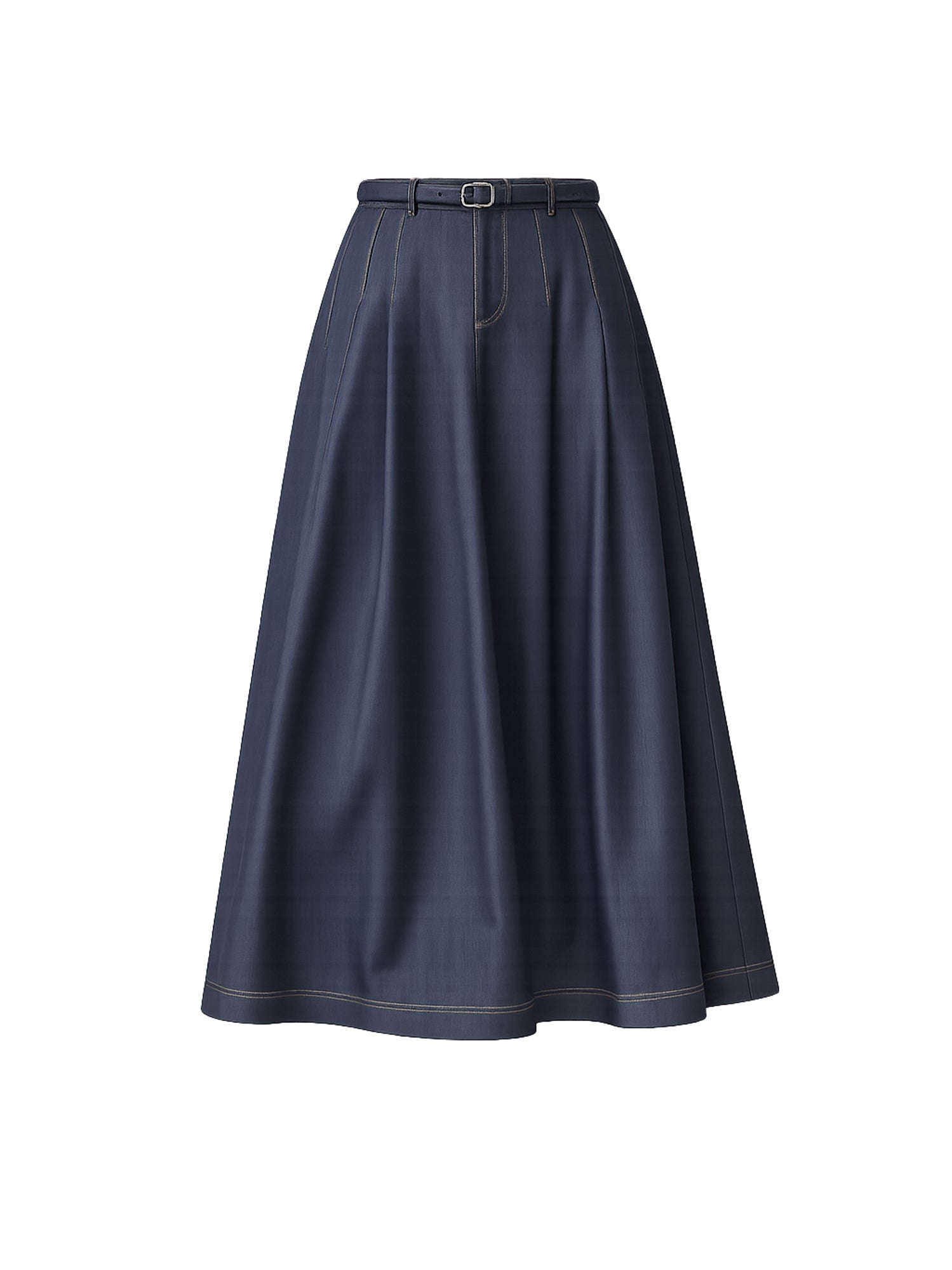 Midi-Jeansrock