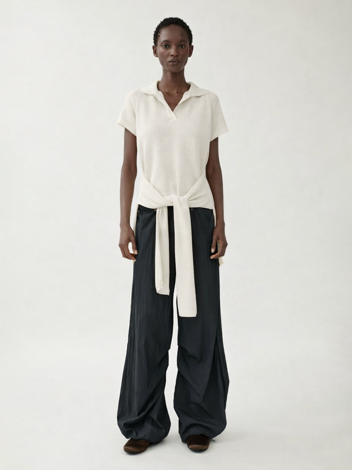 Sportliches gestricktes Polo-Shirt - Tempel Hamburg