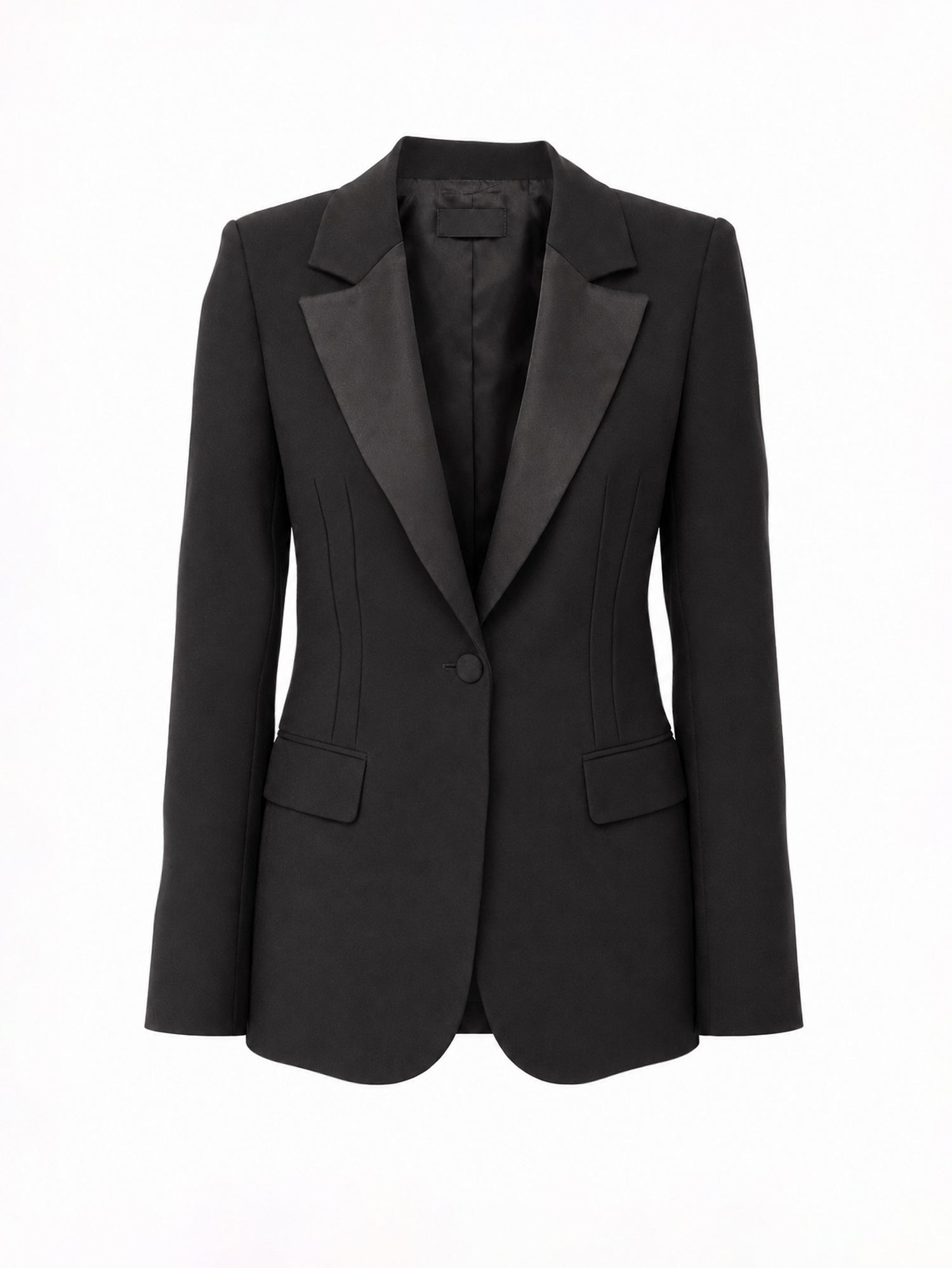 Taillierter Smoking Blazer mit einem Knopf