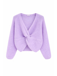 Pullover mit Knotendetail in vielen Farben - Tempel Hamburg