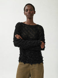 Entspanntes Strickoberteil mit stacheliger Textur - Tempel Hamburg