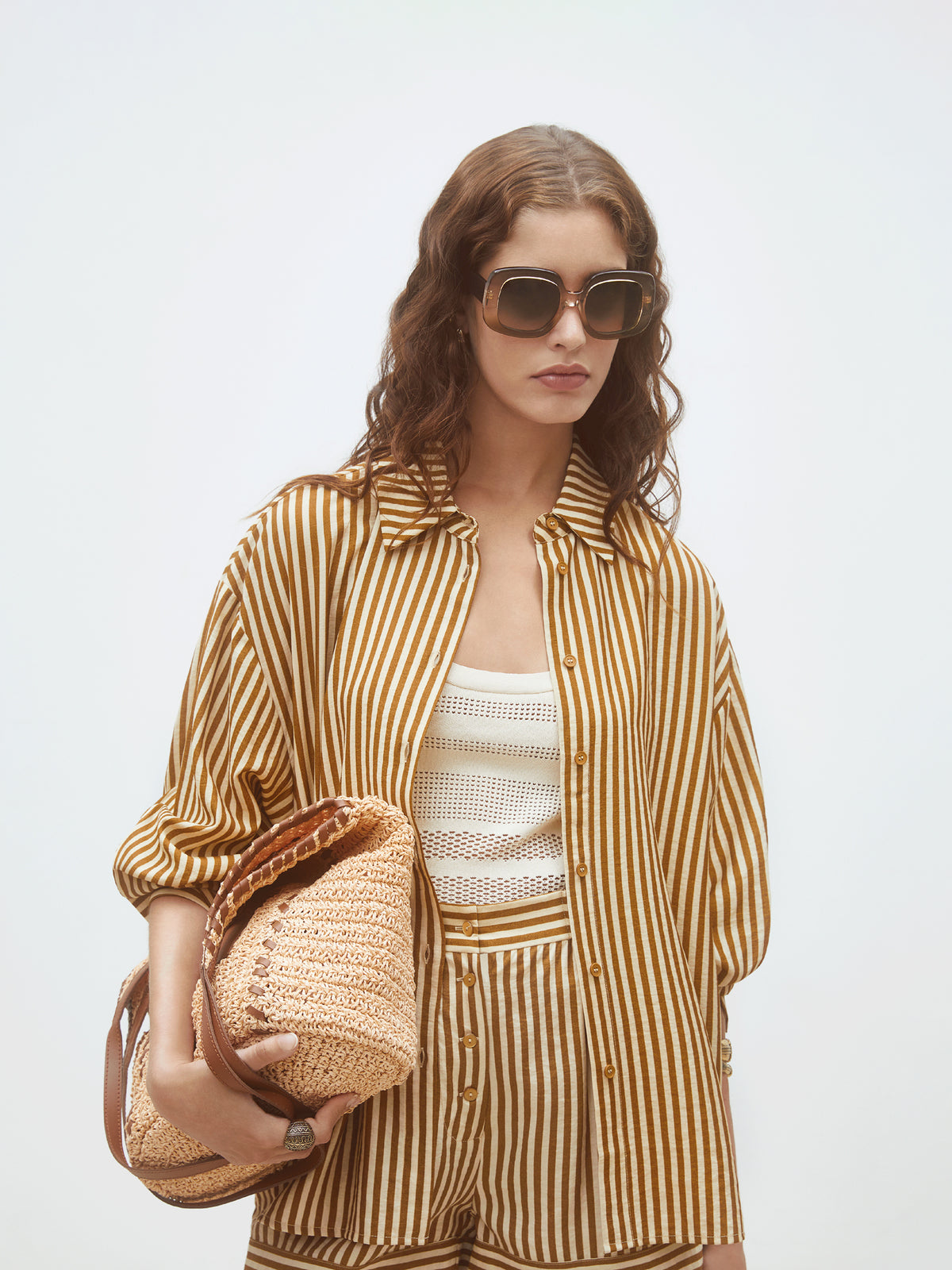 Gestreiftes weites  Hemd - Tempel Hamburg