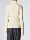 Schaler Turtele-Neck Pullover in Ecru oder Aubergine - Tempel Hamburg