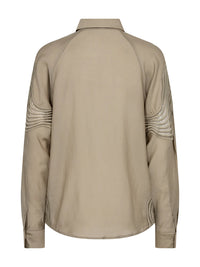 Bluse mit Wellenstickerei in Winter-Twig - Tempel Hamburg