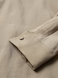 Bluse mit Wellenstickerei in Winter-Twig - Tempel Hamburg