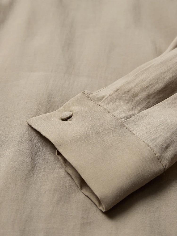 Bluse mit Wellenstickerei in Winter-Twig - Tempel Hamburg