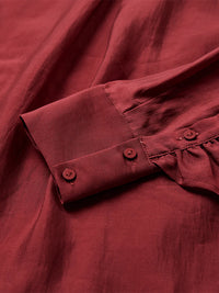 Bluse mit Volants in Red Pear - Tempel Hamburg