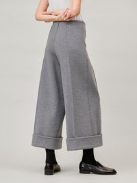 Strick-Hose mit Aufschlag