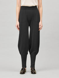Strick-Hose mit Bundfalten