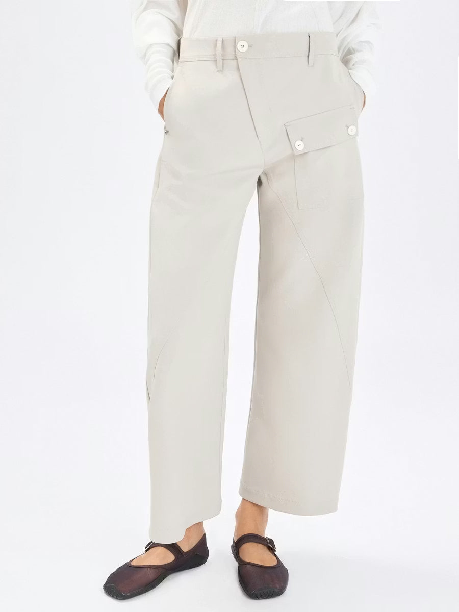 WATTSTL Hose in perlgrau - Tempel Hamburg