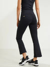 Celine Cropped Flared Legging in schwarz
