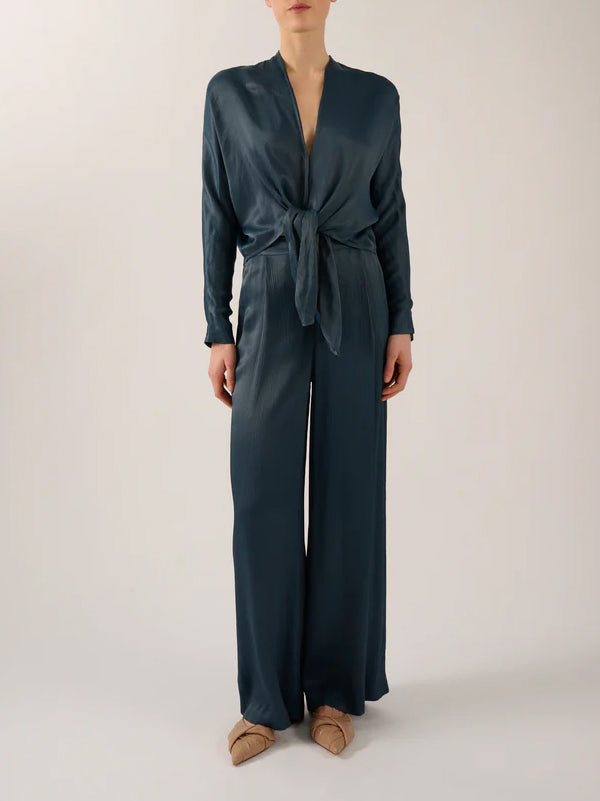 Bluse mit Knoten-Detail - Tempel Hamburg