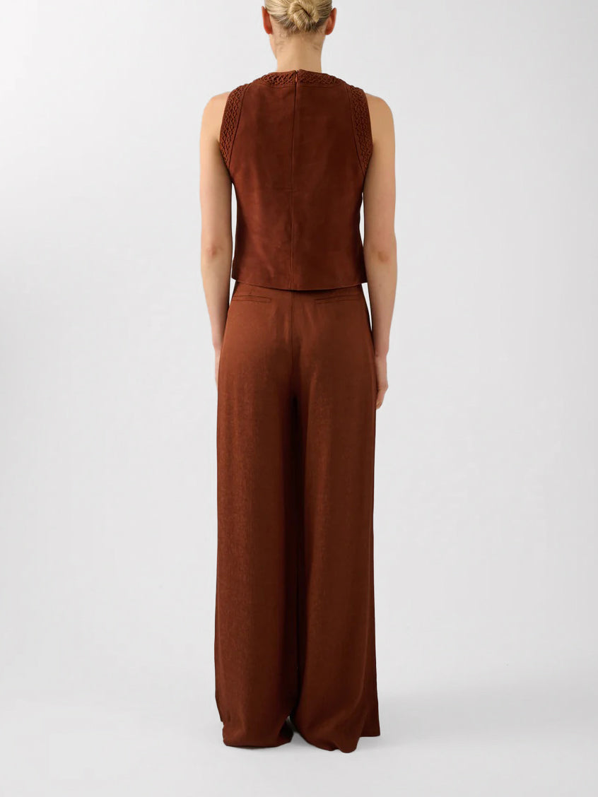 Weite Hose in Tabacco - Tempel Hamburg