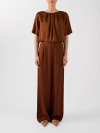 Weite Hose in Tabacco - Tempel Hamburg