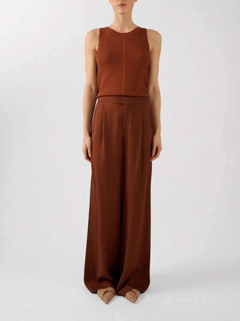 Weite Hose in Tabacco - Tempel Hamburg