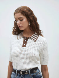 Häckel Polo mit Streifen-Kragen - Tempel Hamburg